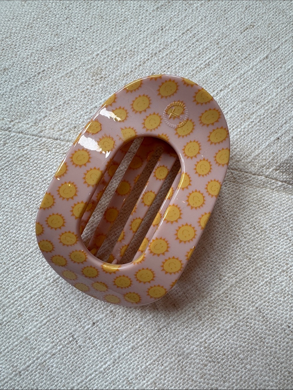 Teleties Round Flat Hair Clip